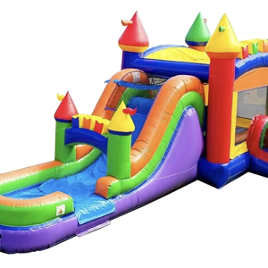 Rainbow Mega Bounce House